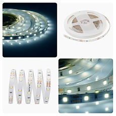 Светодиодная лента Apeyron 4,8W/m 60LED/m 3528SMD холодный белый 5M 00-02 1