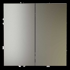 Перекрестный переключатель встраиваемый Voltum S70 двухклавишный 10А, (шелк) VLS020504 2