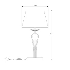 Настольная лампа Bogates Olenna 01104/1 белый 5