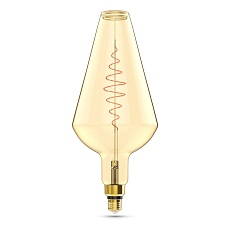 Лампа светодиодная филаментная Gauss E27 8,5W 2000K янтарная 180802105