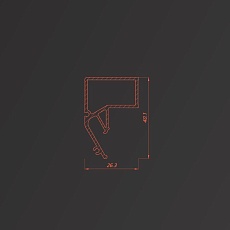 Потолочный парящий профиль Flexy для натяжных потолков 2392 FLY 03 1