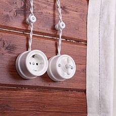 Переключатель-выключатель Werkel одноклавишный Retro белый W5612001 4690389166709 4