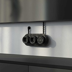 Втулка Werkel для вывода кабеля из стены 2 шт. (черный) Ретро W6421108 4690389166075