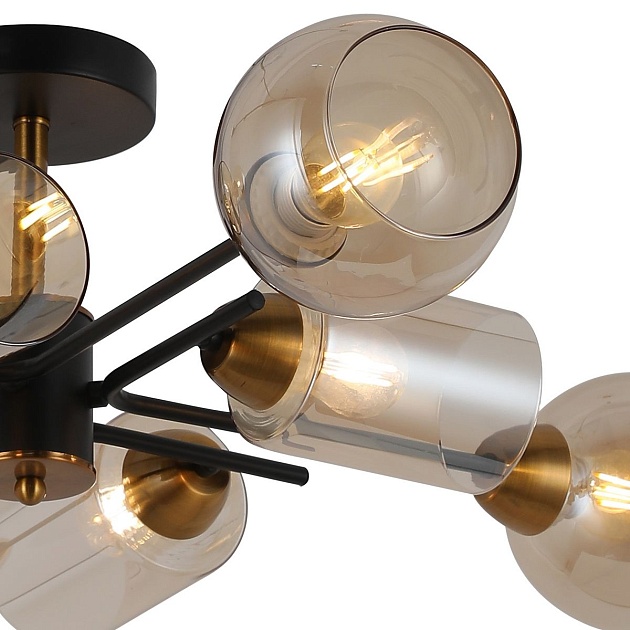 Потолочная люстра Illumico IL8243-8COU-79 BK GD Фото № 2