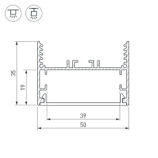 Коннектор X-образный Arlight SL-Line-5035 030118 1