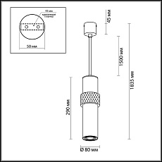 Подвесной светильник Odeon Light L-vision Afra 4739/5L 3