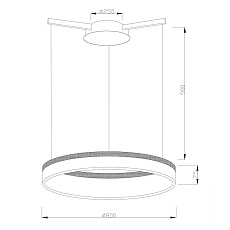 Подвесной светодиодный светильник Moderli Via V1723-PL 3