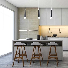 Подвесной светодиодный светильник Elektrostandard DLR038 7+1W 4200K черный матовый a044560 3