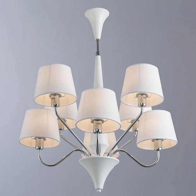 Подвесная люстра Arte Lamp A1528LM-8WH изображение 2 Подвесная люстра Arte Lamp A1528LM-8WH Фото № 2