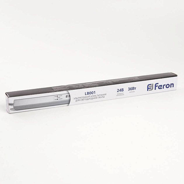 Блок питания для светодиодной ленты Feron LB001 24V 36W IP20 1,5A 48012 фото 4