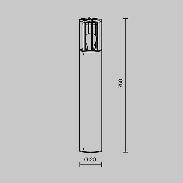 Уличный светильник Maytoni Barrel O453FL-01GF изображение 2 Уличный светильник Maytoni Barrel O453FL-01GF Фото № 2