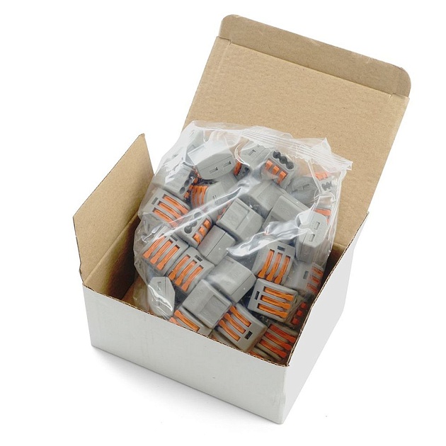 Клемма строительно-монтажная 3-проводная Stekker, LD222-413 32397 изображение 4 Клемма строительно-монтажная 3-проводная Stekker, LD222-413 32397 Фото № 4