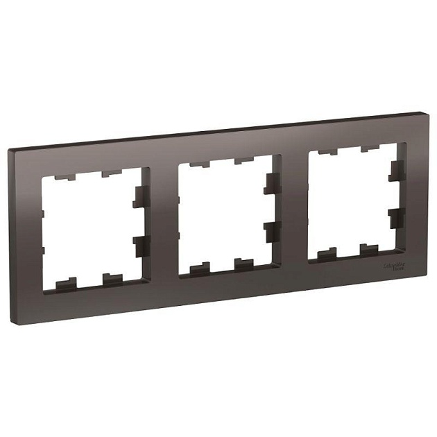 Рамка 3-постовая Systeme Electric AtlasDesign мокко ATN000603 Фото № 1