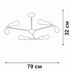 Потолочная люстра Vitaluce V3025-1/6PL 1