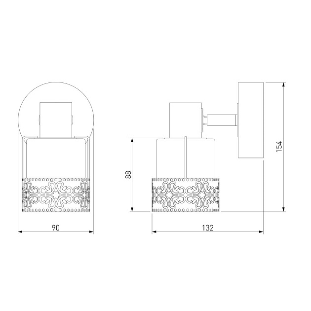Настенный светильник Eurosvet 20025/1 белый с золотом Фото № 2