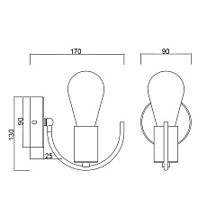 Бра Vele Luce Crea VL6522W01 4