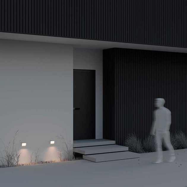 Уличный настенный светодиодный светильник Maytoni Mane O047SL-L3W3K Фото № 3