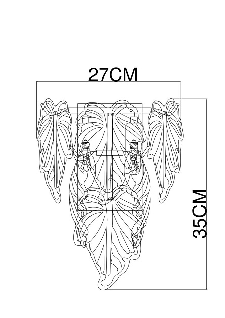 Настенный светильник Arte Lamp Lilly A4070AP-2GO Фото № 2