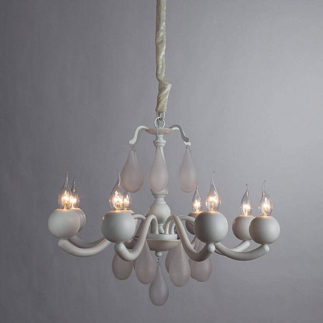 Подвесная люстра Arte Lamp Sigma A3229LM-8WH изображение 2 Подвесная люстра Arte Lamp Sigma A3229LM-8WH Фото № 2