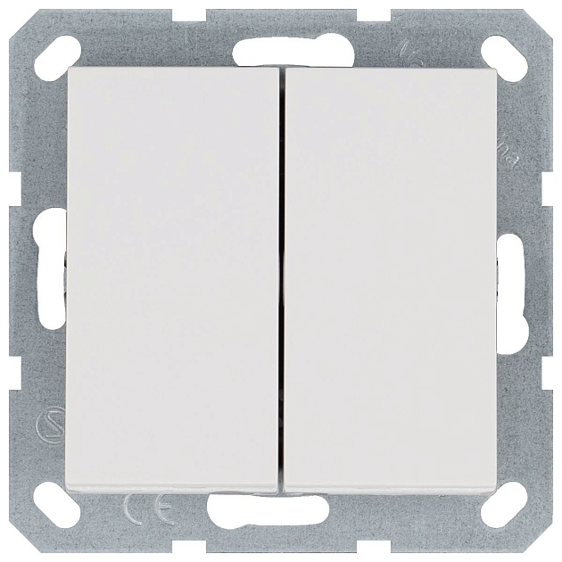 Выключатель двухклавишный Jasmart G3023W изображение 2 Выключатель двухклавишный Jasmart G3023W Фото № 2