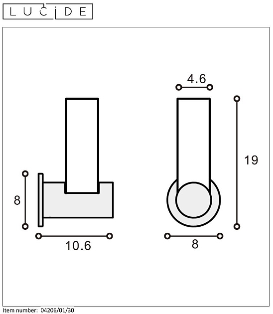Бра Lucide Jayla 04206/01/30 изображение 4 Бра Lucide Jayla 04206/01/30 Фото № 4