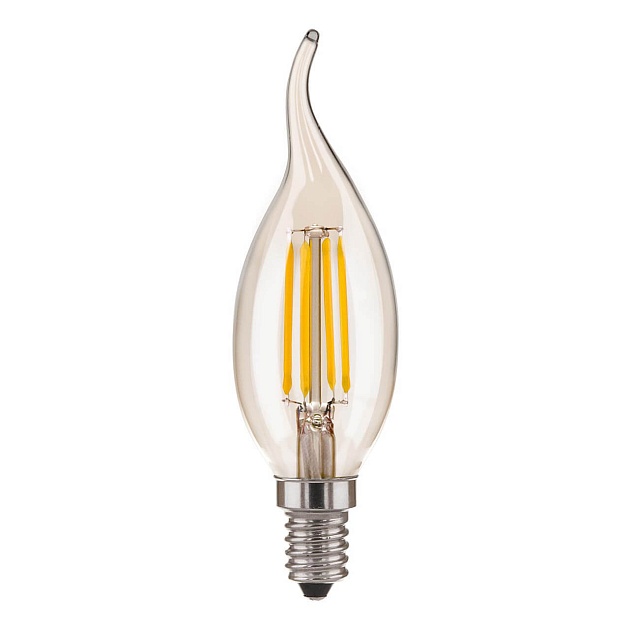 Лампа светодиодная филаментная Elektrostandard E14 7W 4200K прозрачная a041389 фото 