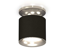 Комплект накладного светильника Ambrella light Techno Spot XS7402083 SBK/PSL черный песок/серебро полированное (N7927, C7402, N7012)