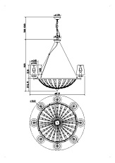 Подвесная люстра Maytoni Pantheon H021PL-08CH 2