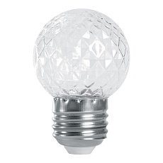 Лампа-строб светодиодная Feron E27 1W синий прозрачная LB-377 38211 1