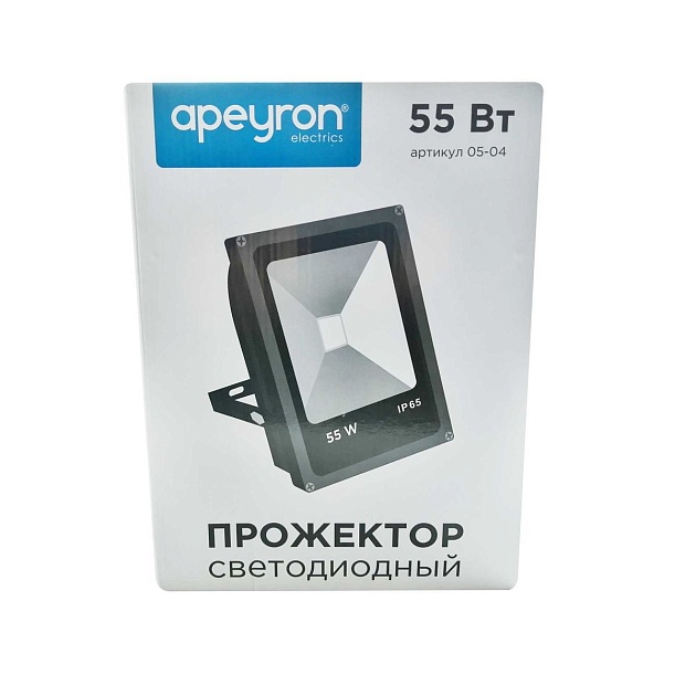 Прожектор светодиодный Apeyron 55W 6400K 05-04 изображение 3 Прожектор светодиодный Apeyron 55W 6400K 05-04 Фото № 3