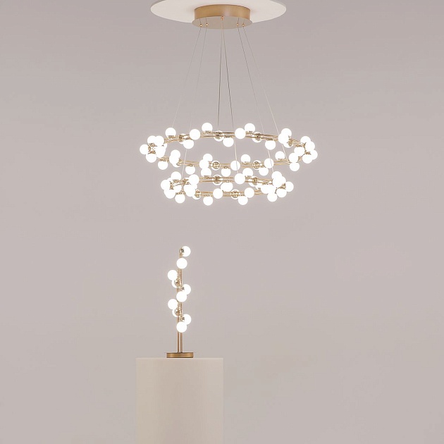 Подвесная светодиодная люстра Maytoni Tessara MOD081PL-L84G3K изображение 2 Подвесная светодиодная люстра Maytoni Tessara MOD081PL-L84G3K Фото № 2