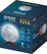 Настольный светодиодный ночник Gauss луна NN002 5
