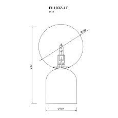 Настольная лампа Fluorite Universo FL1032-1T 4