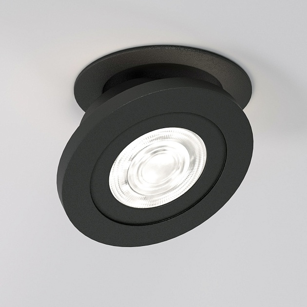 Встраиваемый светодиодный светильник Elektrostandard Surf 25084/LED 6W 4000K черный a063675 фото 