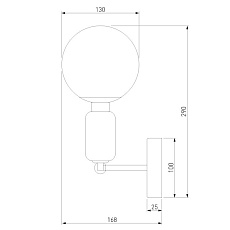 Бра Eurosvet Bubble 50251/1 черный 2