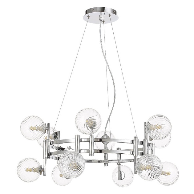 Подвесная люстра Crystal Lux Luxury SP12 Chrome Фото № 1