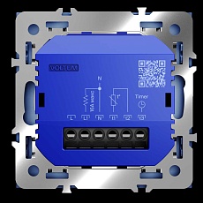 Терморегулятор электронный S70 с индикацией и датчиком, для теплого пола, (деним) Voltum VLS070115 4