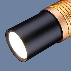 Подвесной светильник Elektrostandard DLN001 MR16 9W 4200K черный матовый/золото a045509 1