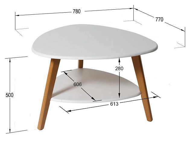Журнальный стол Мебелик Бруклин 002591 Фото № 3