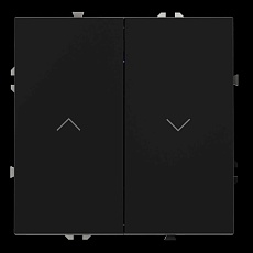 Выключатель встраиваемый Voltum S70 для жалюзи 10А черный матовый VLS020708 3