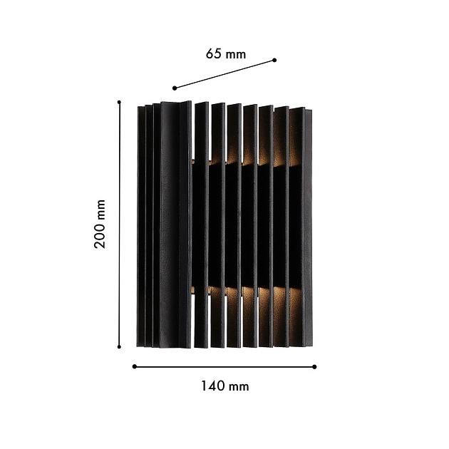 Уличный настенный светодиодный светильник Favourite Strudel 4297-1W Фото № 2