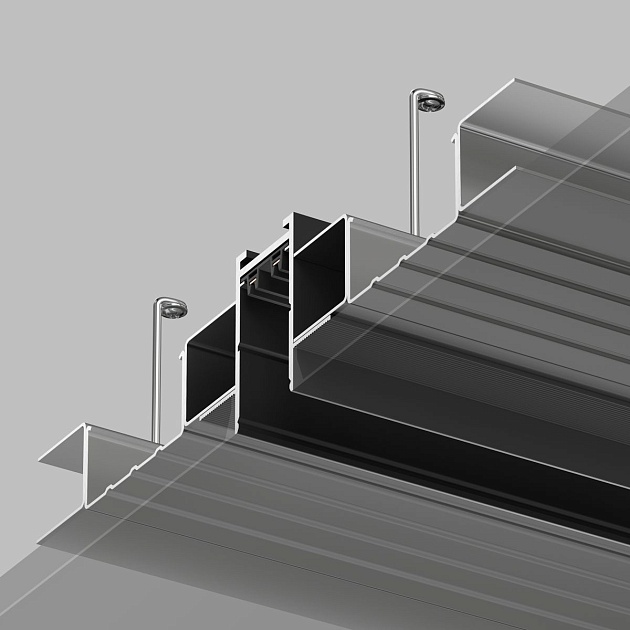 Шинопровод встраиваемый однофазный Denkirs Smart Hide TR2013-BK Фото № 3