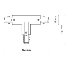 Коннектор T-образный левый 2 Nowodvorski Ctls Power 8237 1