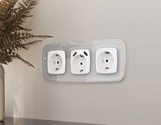 Лицевая панель розетки AMBRELLA VOLT OP1270 2