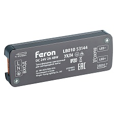 Трансформатор электронный для светодиодной ленты 300W 12V IP67 (драйвер), LB007 Feron 53144 2