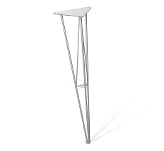 Письменный стол Sheffilton SHT-TU10/TT31 120/65 ЛДСП хром лак/белый шагрень 5302703306 2