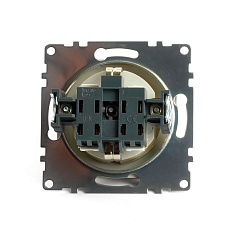Розетка 2P+E Stekker Эрна золото GLS16-7110-08 49224 3