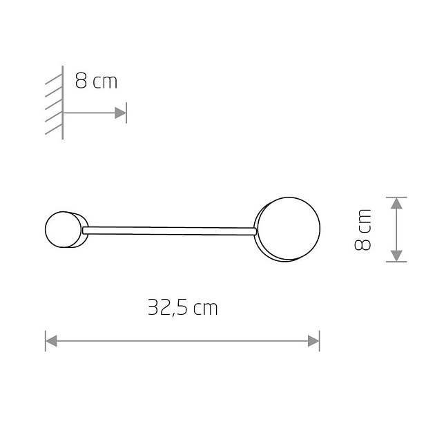 Настенный светильник Nowodvorski Orbit 7806 Фото № 2