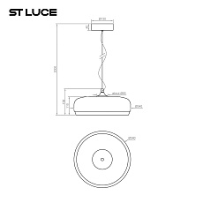 Подвесной светодиодный светильник ST Luce Ripple SL6014.403.01 1