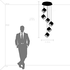 Подвесная люстра Lightstar Qubica 805569 5
